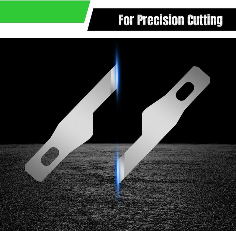 QIMAOO 120 Pcs Exacto Knife Blades, #16 High Carbon Steel Hobby Knife Blade Refills Hobby Knife Replacement Blades for Craft, Scrapbooking, Stencil - Image 4